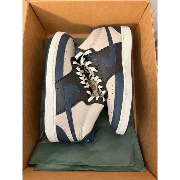 NEW Nike Court Vision Mid Next Nature Men’s Shoes Size 10 Iron Navy DN3577-004 - Picture 8 of 8